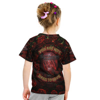 Skull Roses Kid T Shirt You Are Not Hard To Love - Wonder Print Shop