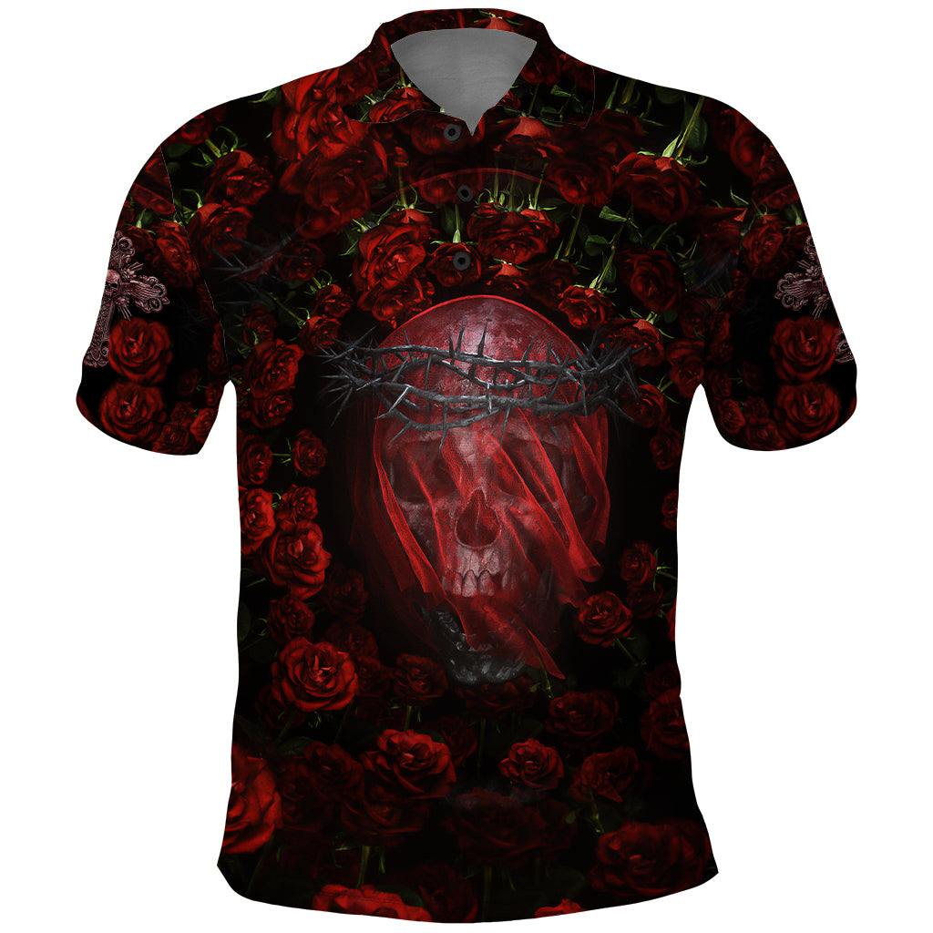 Skull Roses Polo Shirt You Are Not Hard To Love - Wonder Print Shop