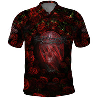Skull Roses Polo Shirt You Are Not Hard To Love - Wonder Print Shop