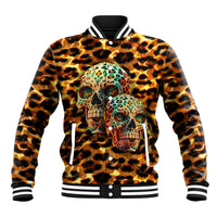 Leopard Skull Baseball Jacket Dead Inside - Wonder Print Shop
