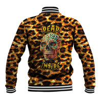 Leopard Skull Baseball Jacket Dead Inside - Wonder Print Shop