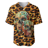 Leopard Skull Baseball Jersey Dead Inside - Wonder Print Shop