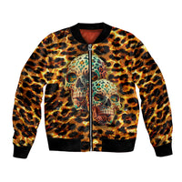 Leopard Skull Bomber Jacket Dead Inside - Wonder Print Shop