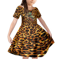 Leopard Skull Family Matching Mermaid Dress and Hawaiian Shirt Dead Inside - Wonder Print Shop