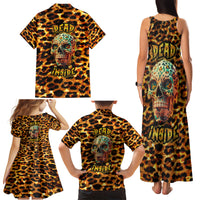 Leopard Skull Family Matching Tank Maxi Dress and Hawaiian Shirt Dead Inside - Wonder Print Shop