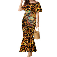 Leopard Skull Mermaid Dress Dead Inside - Wonder Print Shop