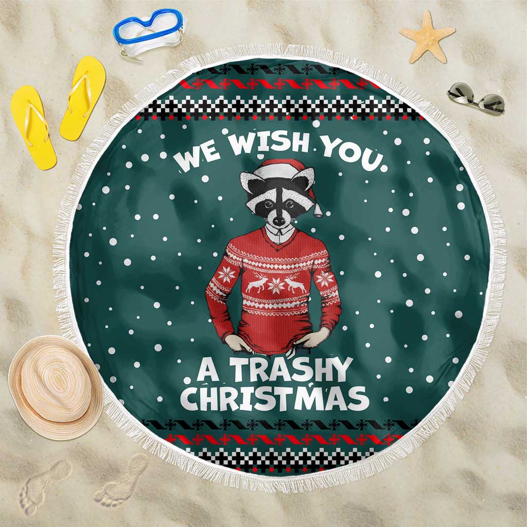A Trashy Christmas Beach Blanket Xmas Holiday Patterns - Wonder Print Shop