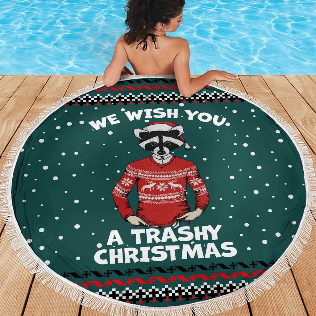 A Trashy Christmas Beach Blanket Xmas Holiday Patterns - Wonder Print Shop