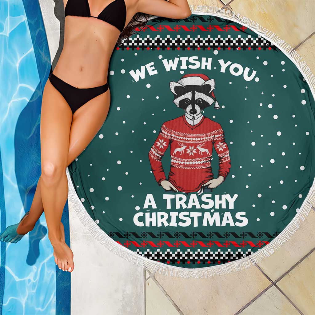 A Trashy Christmas Beach Blanket Xmas Holiday Patterns - Wonder Print Shop