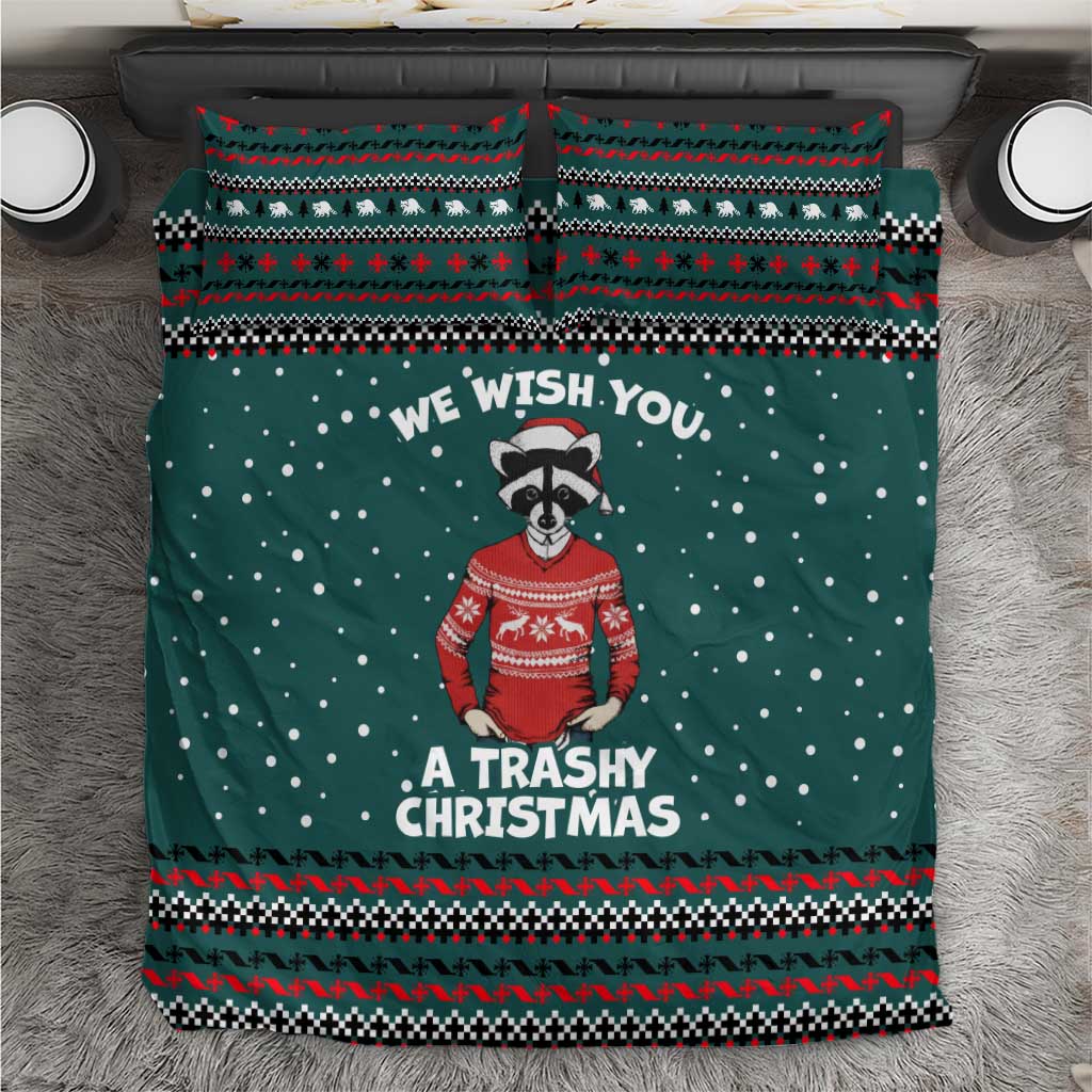 A Trashy Christmas Bedding Set Xmas Holiday Patterns - Wonder Print Shop