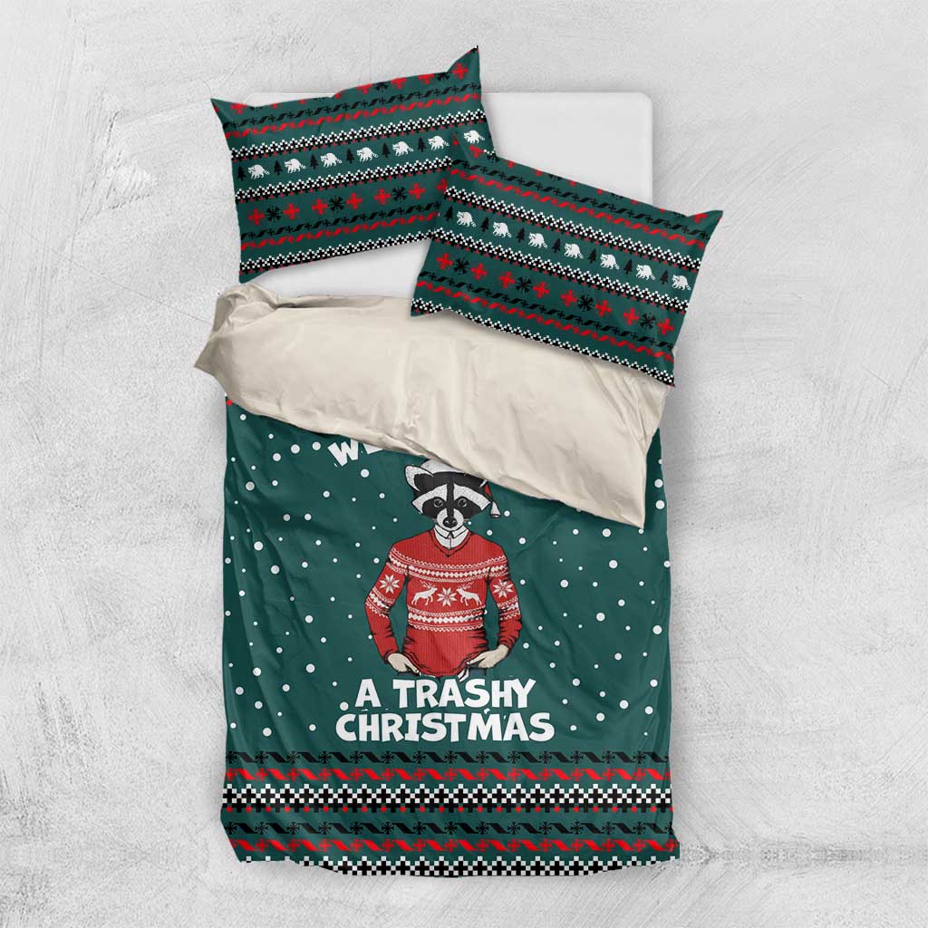 A Trashy Christmas Bedding Set Xmas Holiday Patterns - Wonder Print Shop