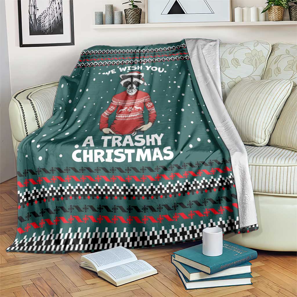 A Trashy Christmas Blanket Xmas Holiday Patterns - Wonder Print Shop