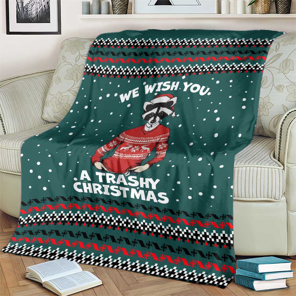 A Trashy Christmas Blanket Xmas Holiday Patterns - Wonder Print Shop