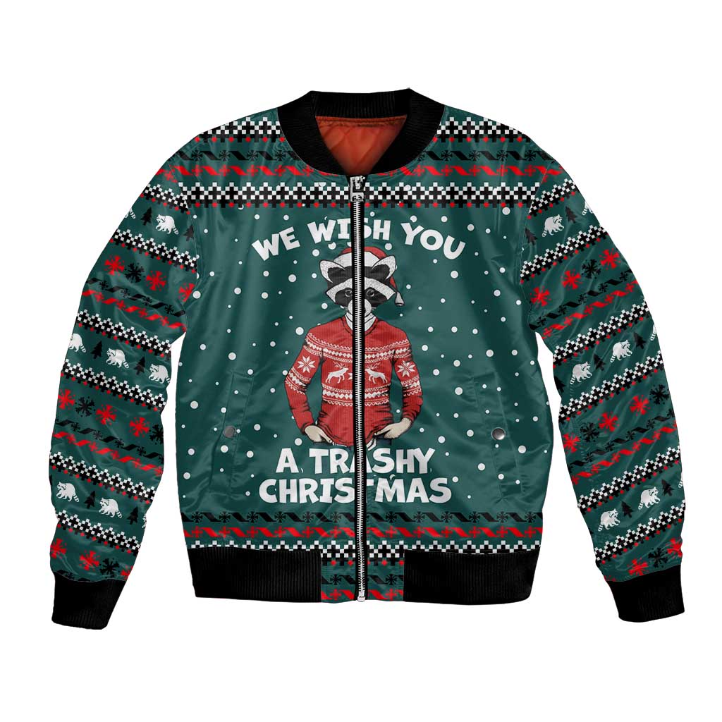 A Trashy Christmas Bomber Jacket Xmas Holiday Patterns - Wonder Print Shop