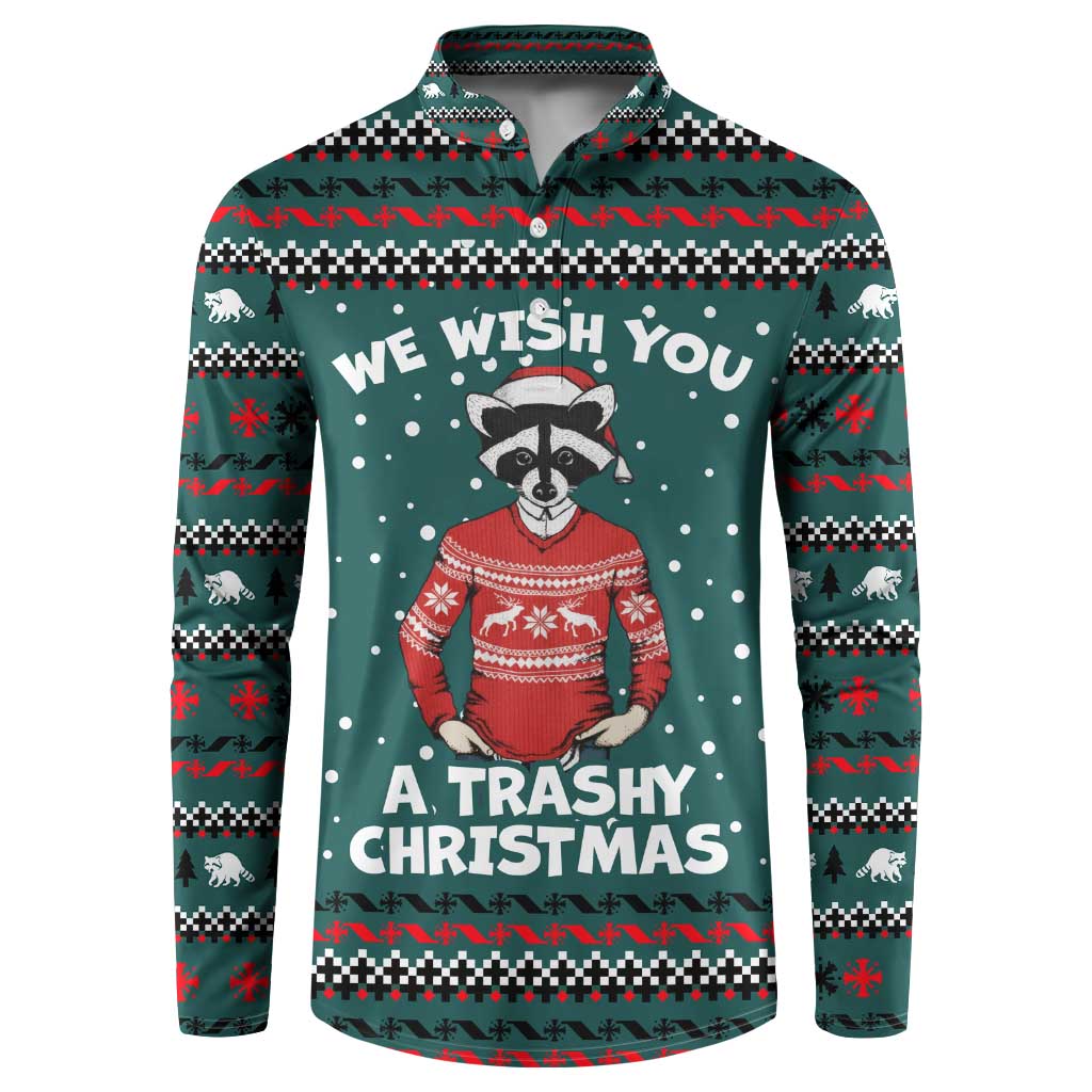 A Trashy Christmas Button Sweatshirt Xmas Holiday Patterns - Wonder Print Shop