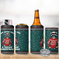 A Trashy Christmas 4 in 1 Can Cooler Tumbler Xmas Holiday Patterns - Wonder Print Shop