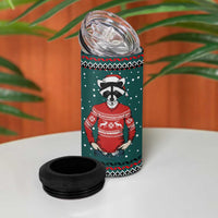 A Trashy Christmas 4 in 1 Can Cooler Tumbler Xmas Holiday Patterns - Wonder Print Shop