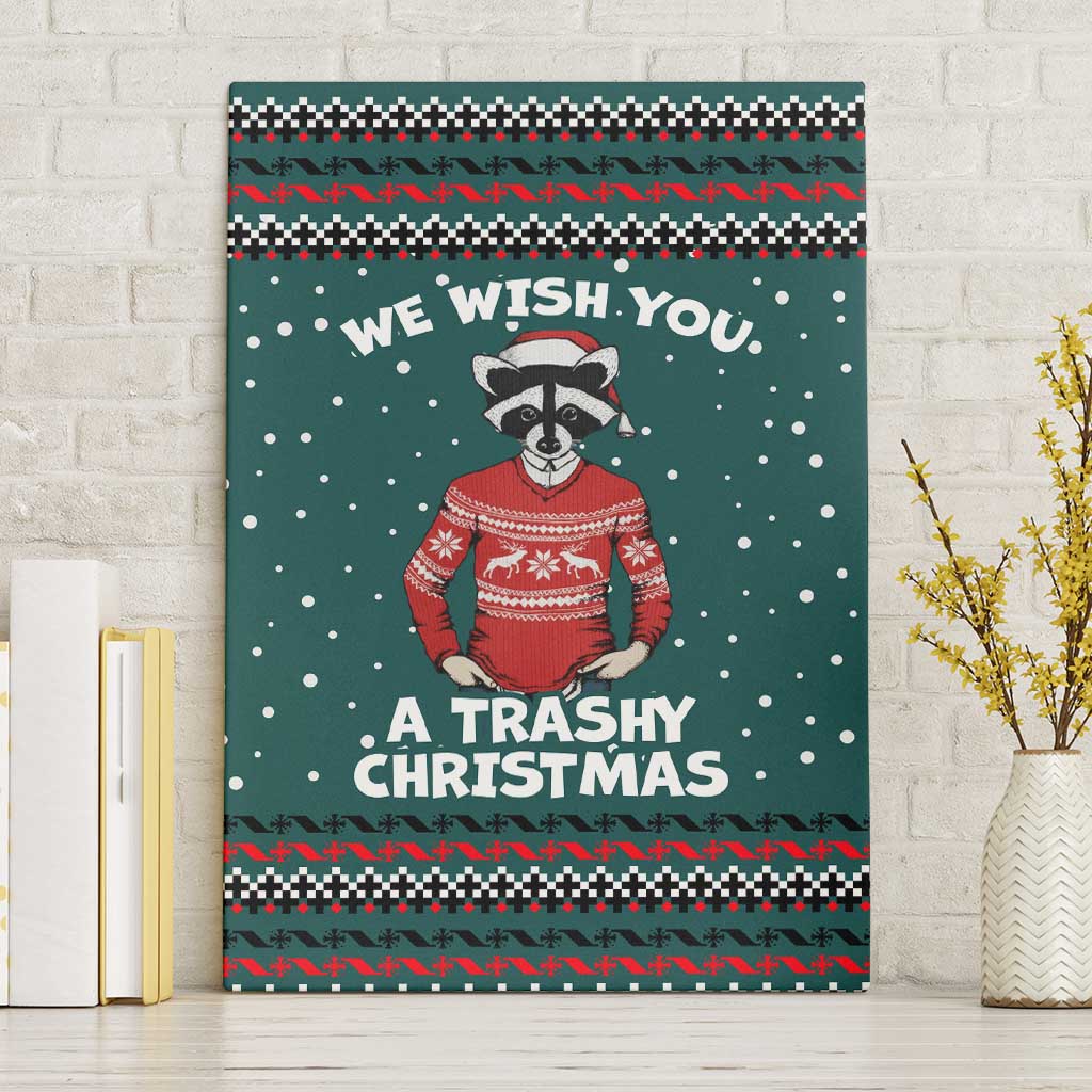 A Trashy Christmas Canvas Wall Art Xmas Holiday Patterns - Wonder Print Shop