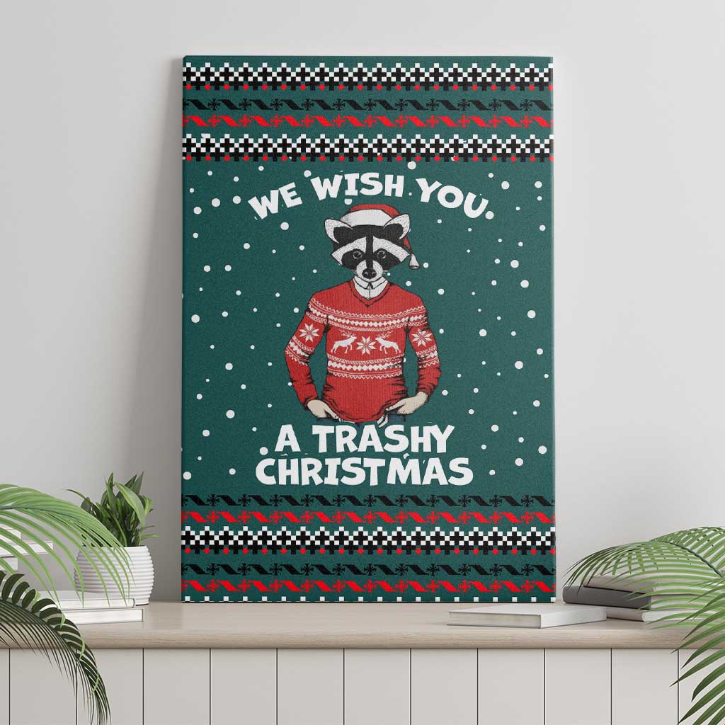 A Trashy Christmas Canvas Wall Art Xmas Holiday Patterns - Wonder Print Shop