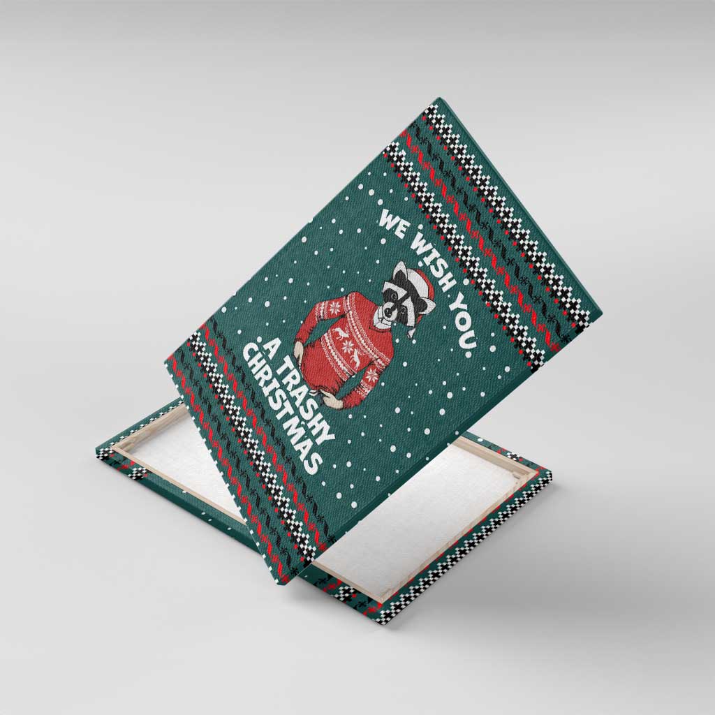 A Trashy Christmas Canvas Wall Art Xmas Holiday Patterns - Wonder Print Shop