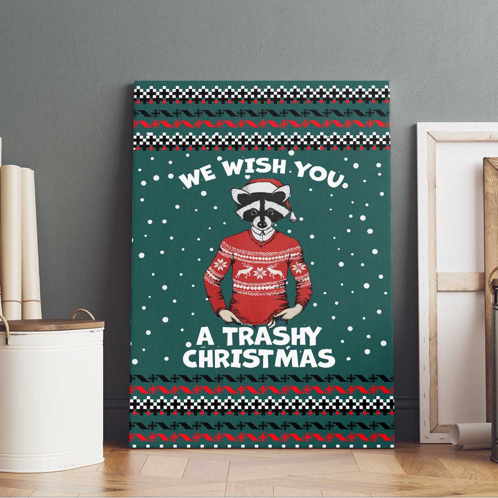 A Trashy Christmas Canvas Wall Art Xmas Holiday Patterns - Wonder Print Shop
