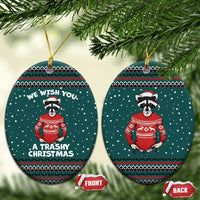 A Trashy Christmas Ceramic Ornament Xmas Holiday Patterns - Wonder Print Shop