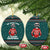 A Trashy Christmas Ceramic Ornament Xmas Holiday Patterns - Wonder Print Shop