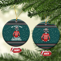 A Trashy Christmas Ceramic Ornament Xmas Holiday Patterns - Wonder Print Shop