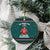 A Trashy Christmas Ceramic Ornament Xmas Holiday Patterns - Wonder Print Shop