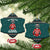 A Trashy Christmas Ceramic Ornament Xmas Holiday Patterns - Wonder Print Shop