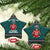 A Trashy Christmas Ceramic Ornament Xmas Holiday Patterns - Wonder Print Shop