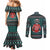 A Trashy Christmas Couples Matching Mermaid Dress and Long Sleeve Button Shirt Xmas Holiday Patterns - Wonder Print Shop