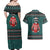 A Trashy Christmas Couples Matching Off Shoulder Maxi Dress and Hawaiian Shirt Xmas Holiday Patterns - Wonder Print Shop