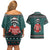 A Trashy Christmas Couples Matching Off Shoulder Short Dress and Hawaiian Shirt Xmas Holiday Patterns - Wonder Print Shop