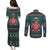 A Trashy Christmas Couples Matching Puletasi and Long Sleeve Button Shirt Xmas Holiday Patterns - Wonder Print Shop