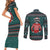A Trashy Christmas Couples Matching Short Sleeve Bodycon Dress and Long Sleeve Button Shirt Xmas Holiday Patterns - Wonder Print Shop
