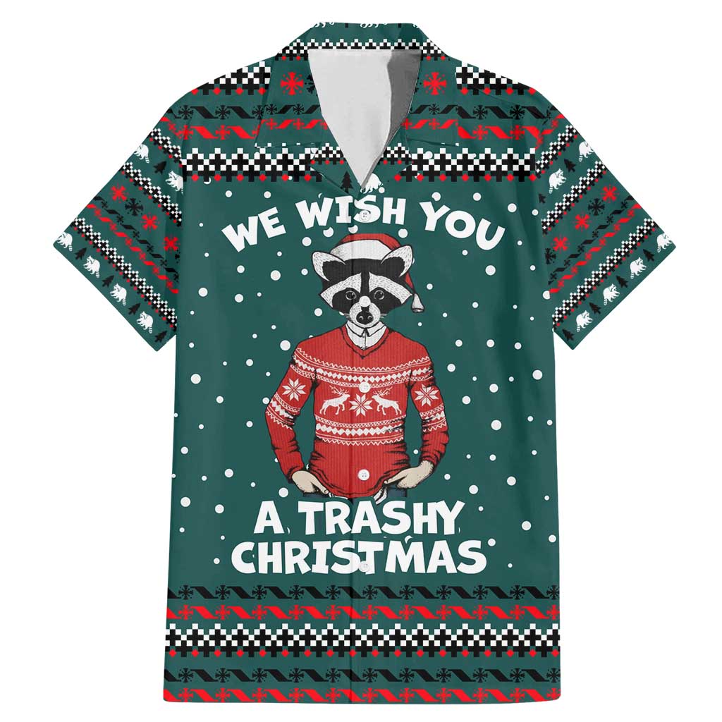 A Trashy Christmas Family Matching Mermaid Dress and Hawaiian Shirt Xmas Holiday Patterns - Wonder Print Shop