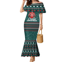 A Trashy Christmas Family Matching Mermaid Dress and Hawaiian Shirt Xmas Holiday Patterns - Wonder Print Shop