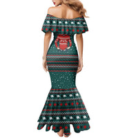 A Trashy Christmas Family Matching Mermaid Dress and Hawaiian Shirt Xmas Holiday Patterns - Wonder Print Shop