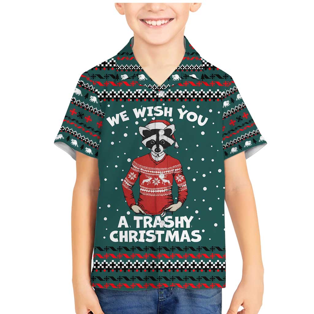 A Trashy Christmas Family Matching Mermaid Dress and Hawaiian Shirt Xmas Holiday Patterns - Wonder Print Shop