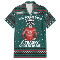 A Trashy Christmas Family Matching Off The Shoulder Long Sleeve Dress and Hawaiian Shirt Xmas Holiday Patterns - Wonder Print Shop