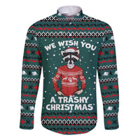 A Trashy Christmas Family Matching Off The Shoulder Long Sleeve Dress and Hawaiian Shirt Xmas Holiday Patterns - Wonder Print Shop