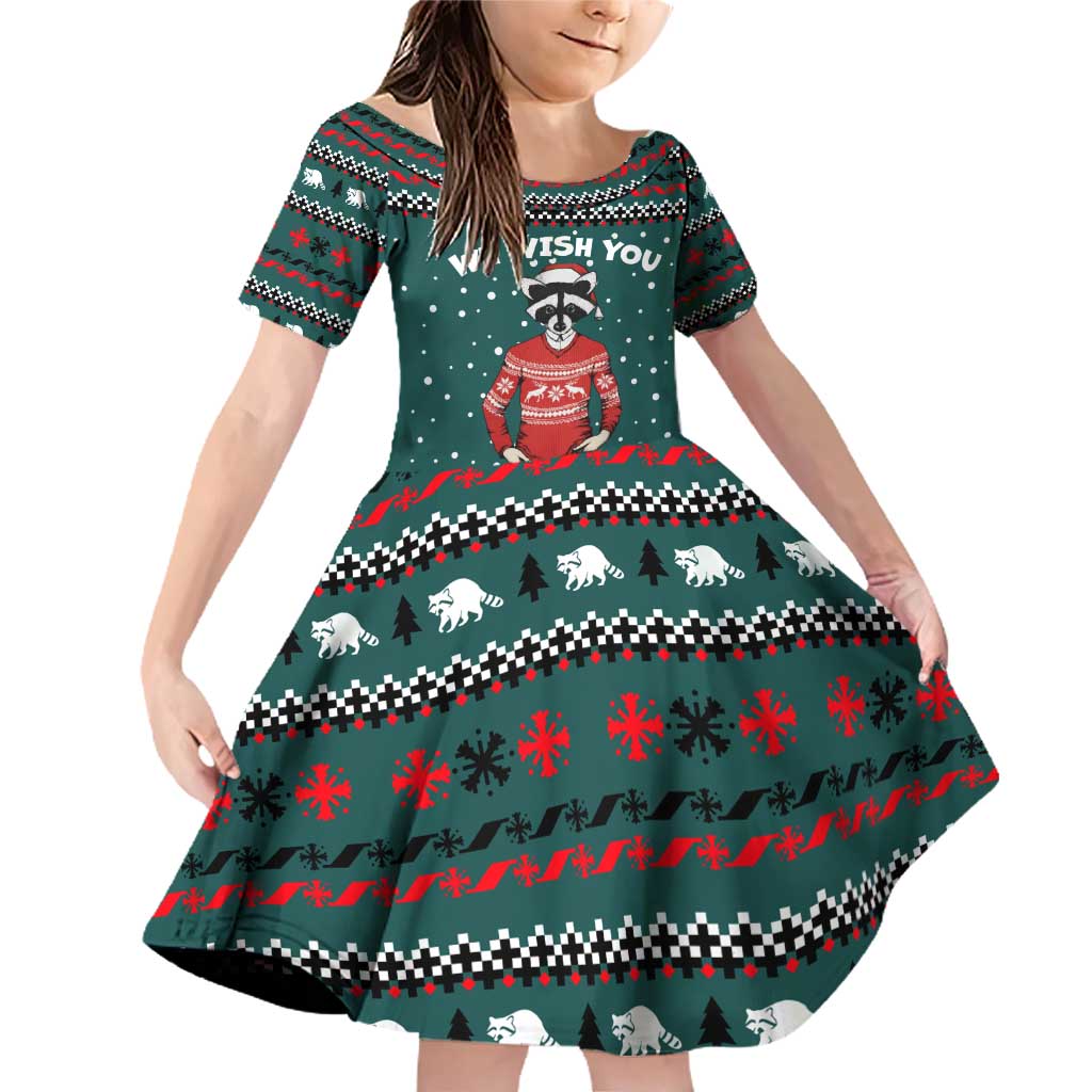 A Trashy Christmas Family Matching Off Shoulder Short Dress and Hawaiian Shirt Xmas Holiday Patterns - Wonder Print Shop
