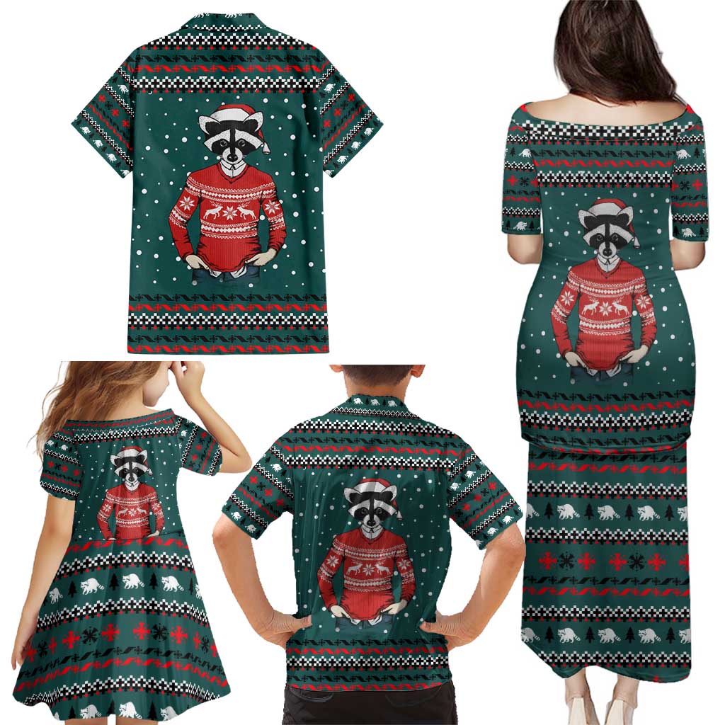 A Trashy Christmas Family Matching Puletasi and Hawaiian Shirt Xmas Holiday Patterns - Wonder Print Shop