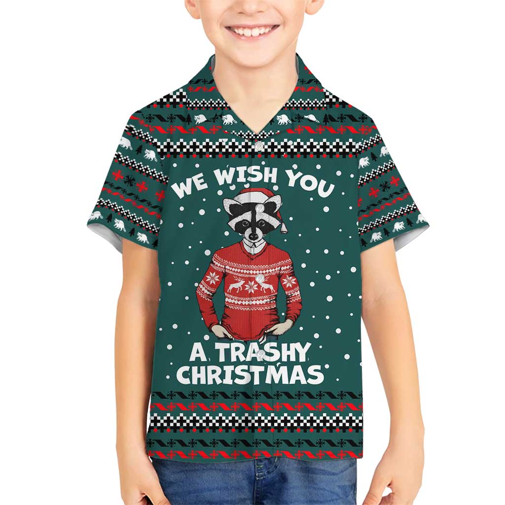 A Trashy Christmas Family Matching Puletasi and Hawaiian Shirt Xmas Holiday Patterns - Wonder Print Shop