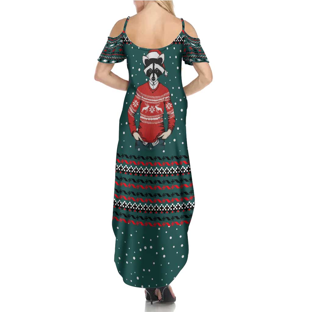 A Trashy Christmas Family Matching Summer Maxi Dress and Hawaiian Shirt Xmas Holiday Patterns - Wonder Print Shop