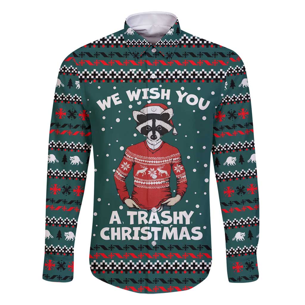 A Trashy Christmas Family Matching Tank Maxi Dress and Hawaiian Shirt Xmas Holiday Patterns - Wonder Print Shop