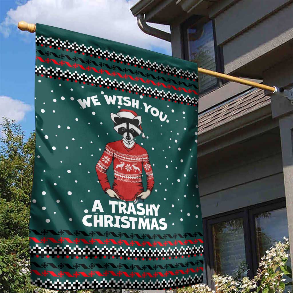 A Trashy Christmas Garden Flag Xmas Holiday Patterns - Wonder Print Shop