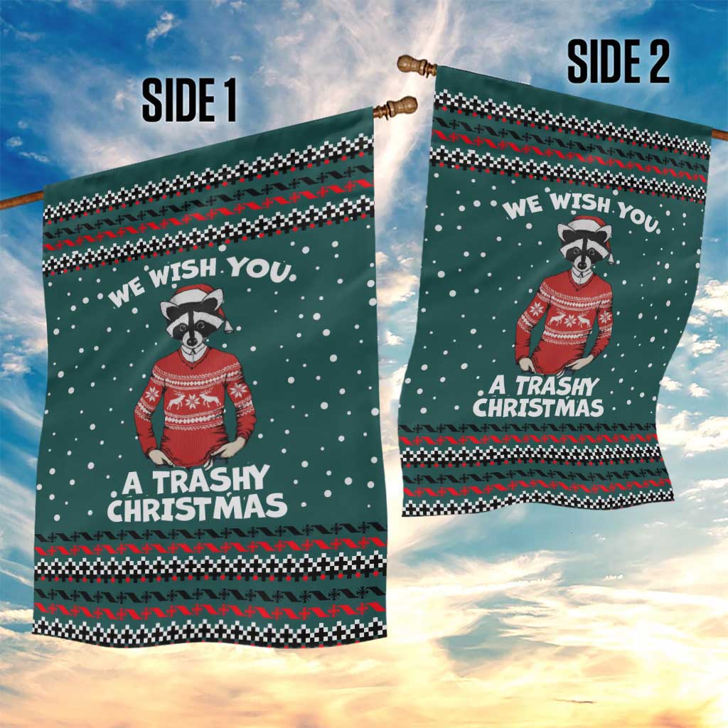 A Trashy Christmas Garden Flag Xmas Holiday Patterns - Wonder Print Shop