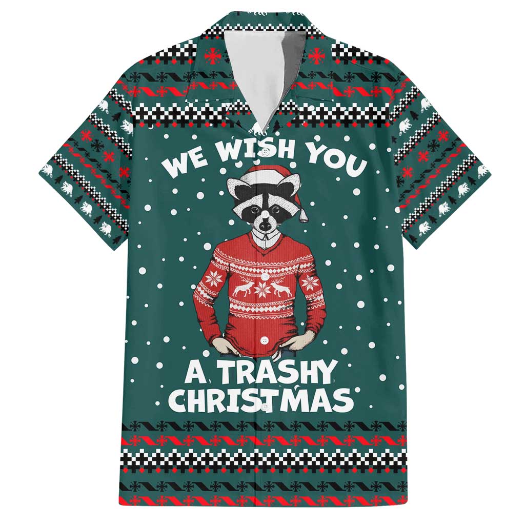 A Trashy Christmas Hawaiian Shirt Xmas Holiday Patterns - Wonder Print Shop